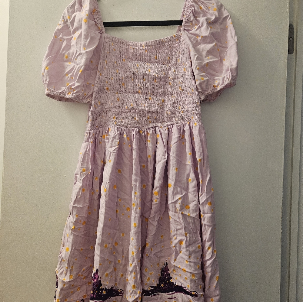 Hot Topic Boxlunch Rapunzel Tangled Smocked Icons Dress
